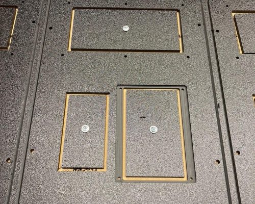 Gefreesde koffer inlay in PVC plaatmateriaal